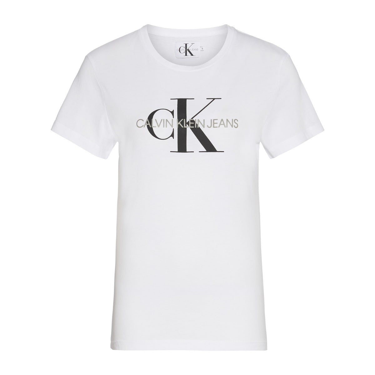 CK Women Monogram Logo Tee White