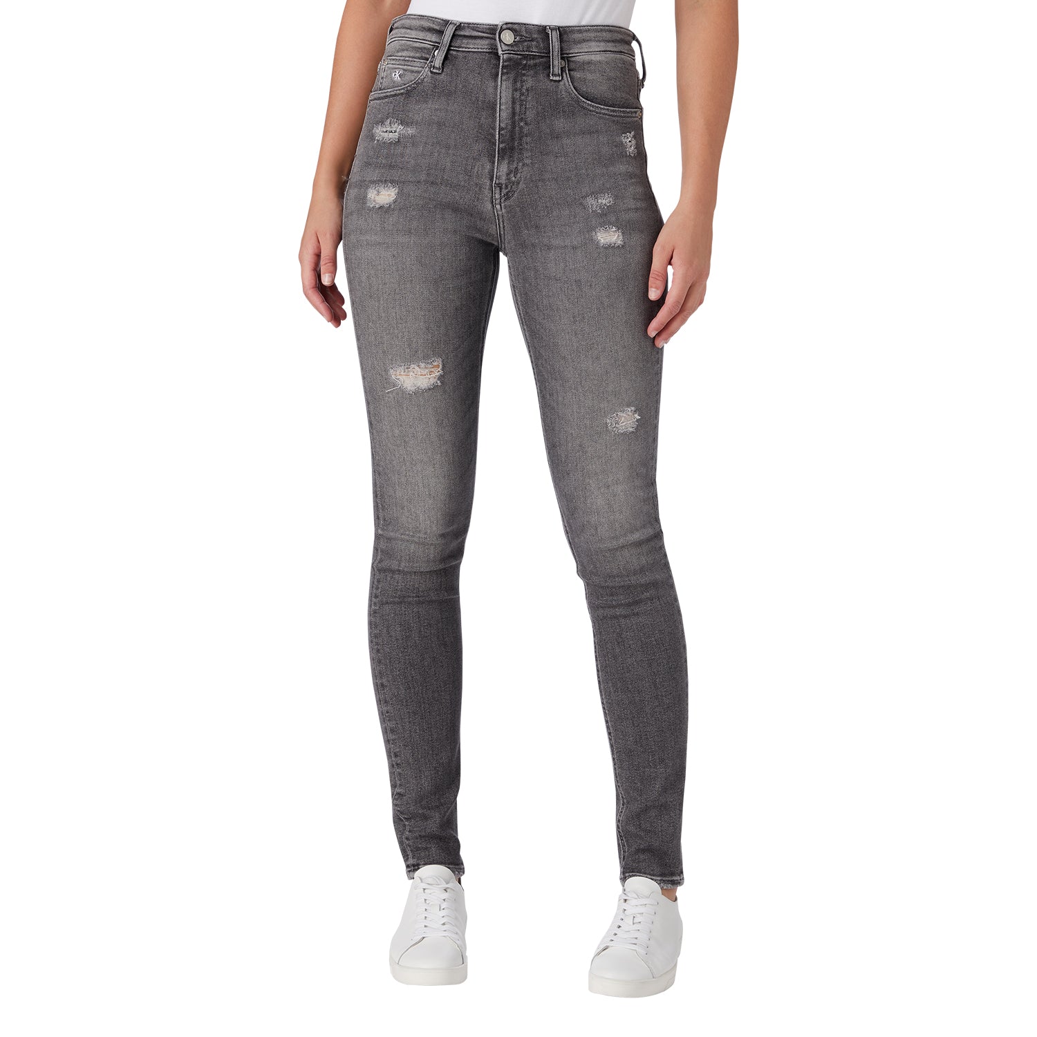 CK Women High Rise Skinny Jean Grey