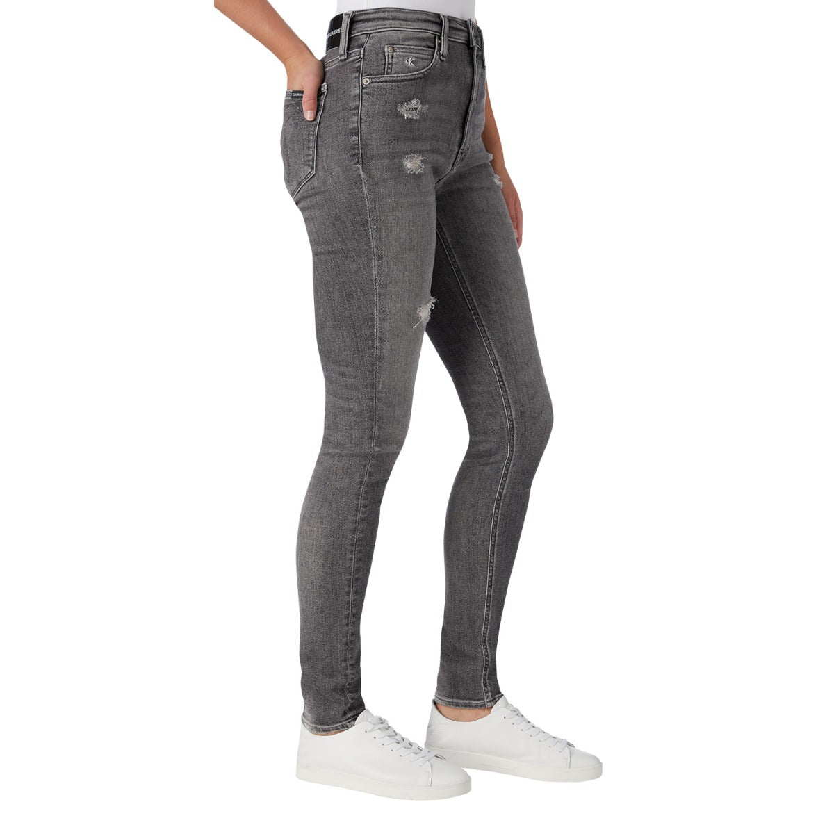 CK Women High Rise Skinny Jean Grey