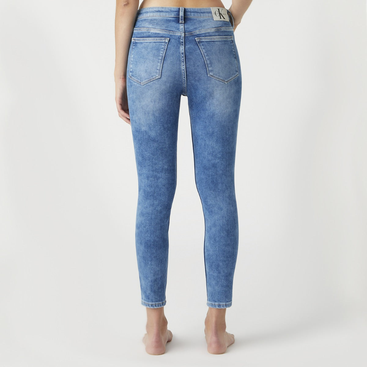 CK Women High Rise Super Skinny Jean Mid Wash