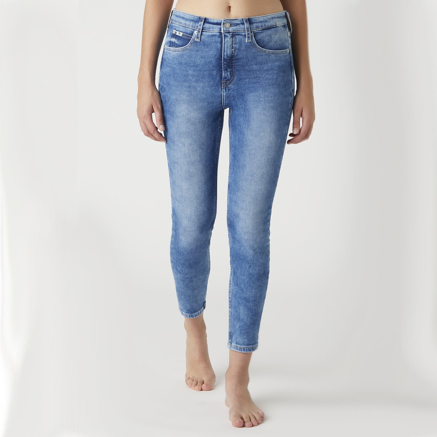 CK Women High Rise Super Skinny Jean Mid Wash