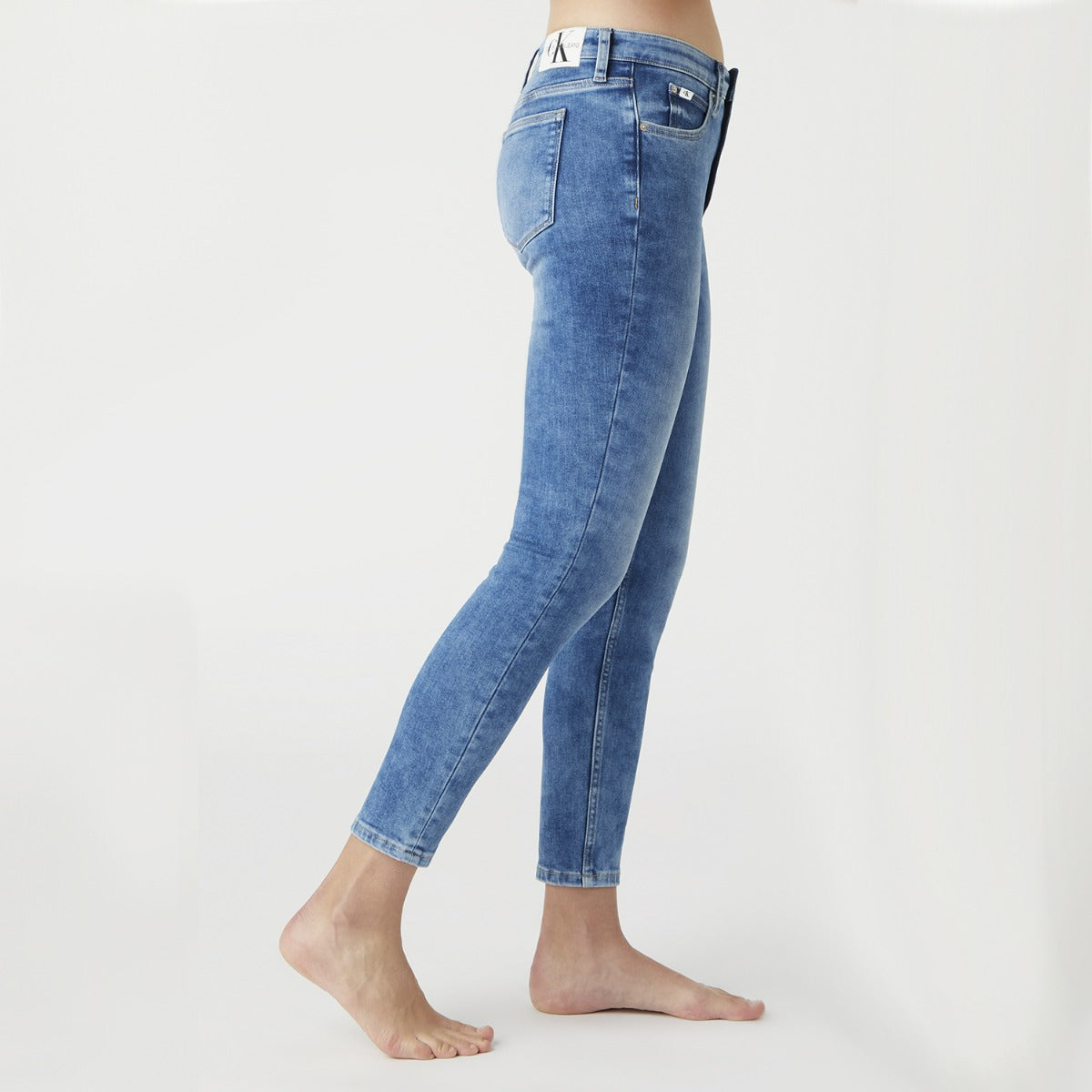 CK Women High Rise Super Skinny Jean Mid Wash