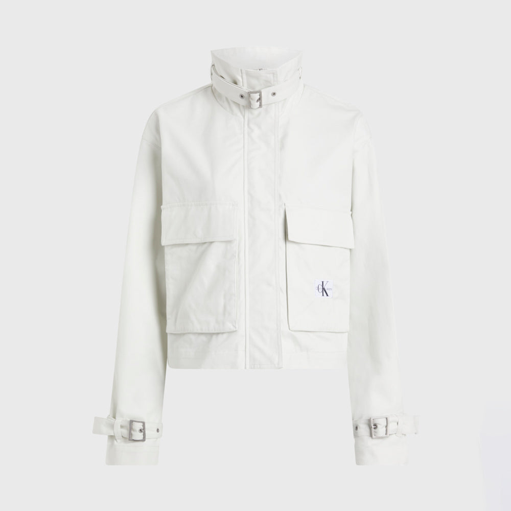 Cotton Utility Jacket - White