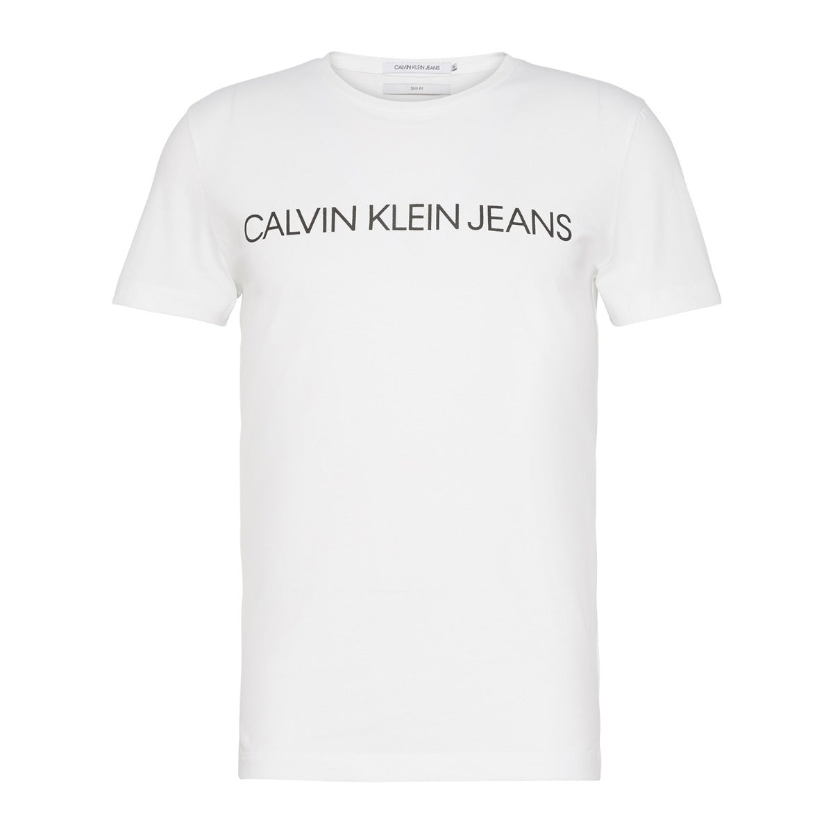 CK Men Institutional Logo Tee White