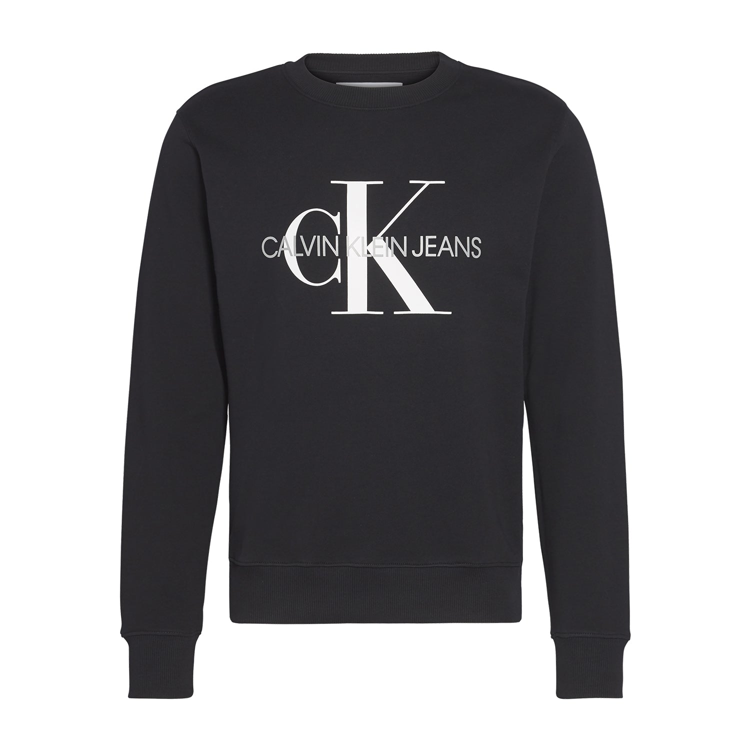 CK Men Iconic Monogram Crew Black