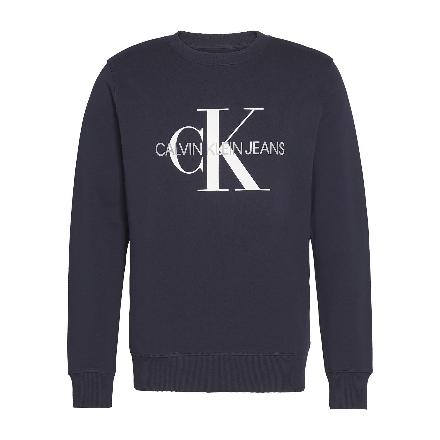 CK Men Iconic Monogram Crew Navy