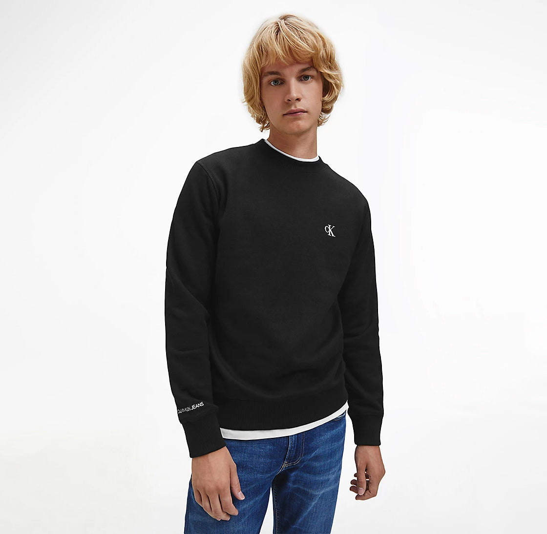 CK Micro Logo Sweater Black