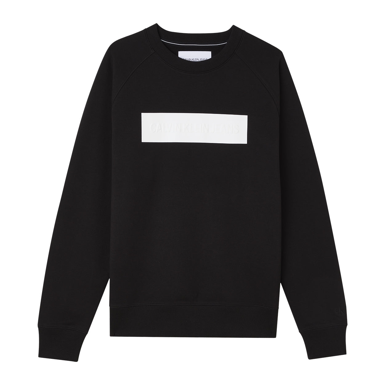 CK Men Embossed Logo Sweater Black