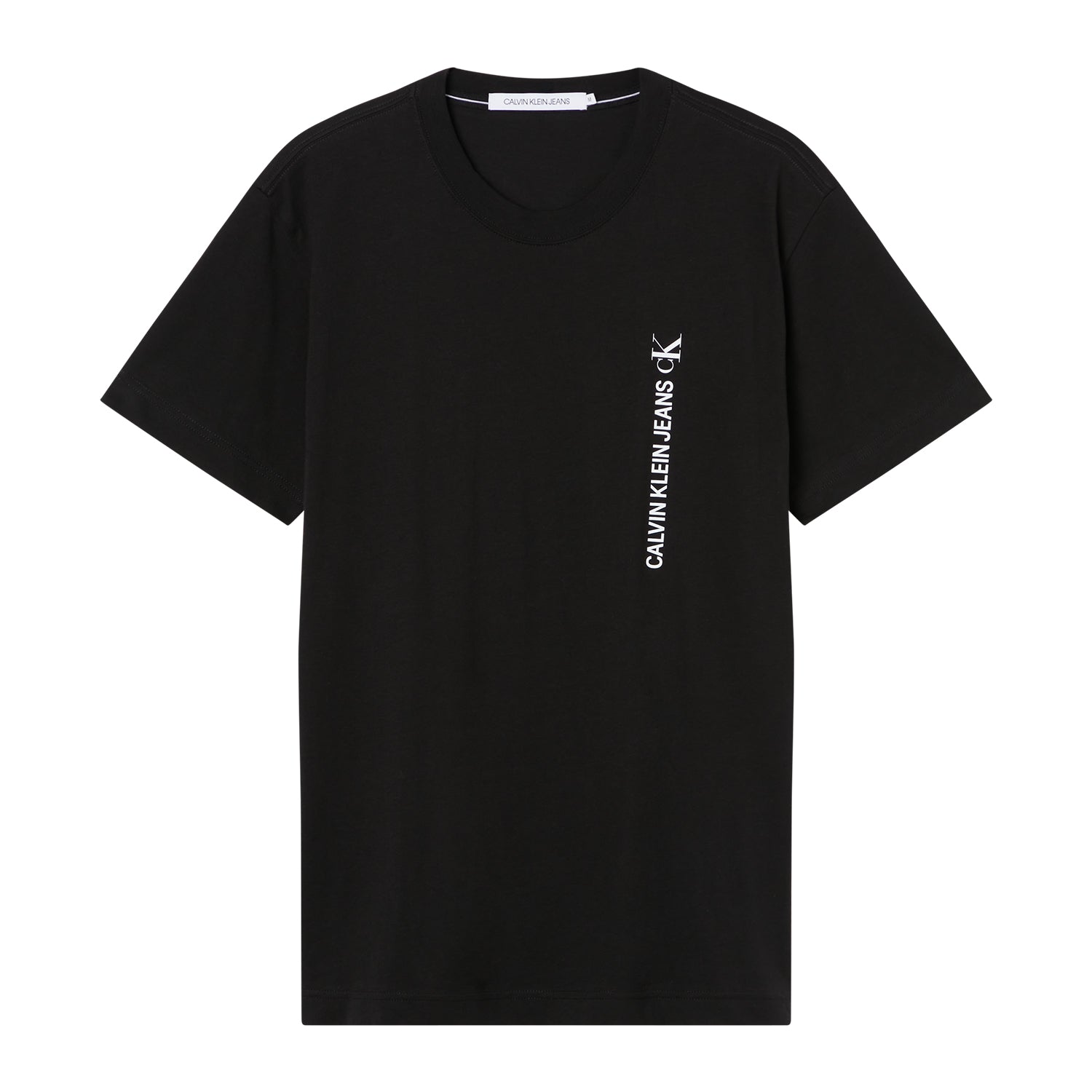 CK Men Vertical Logo Tee Black