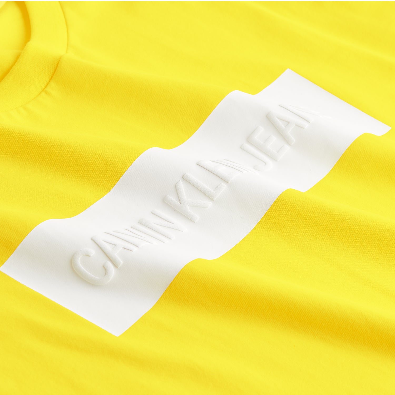 CK Men Embossed Logo Tee Yellow