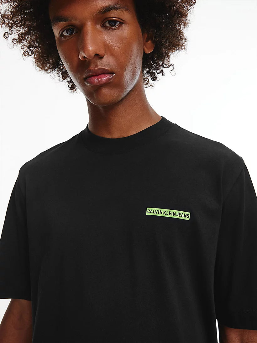 CK Flock Box Tee Black