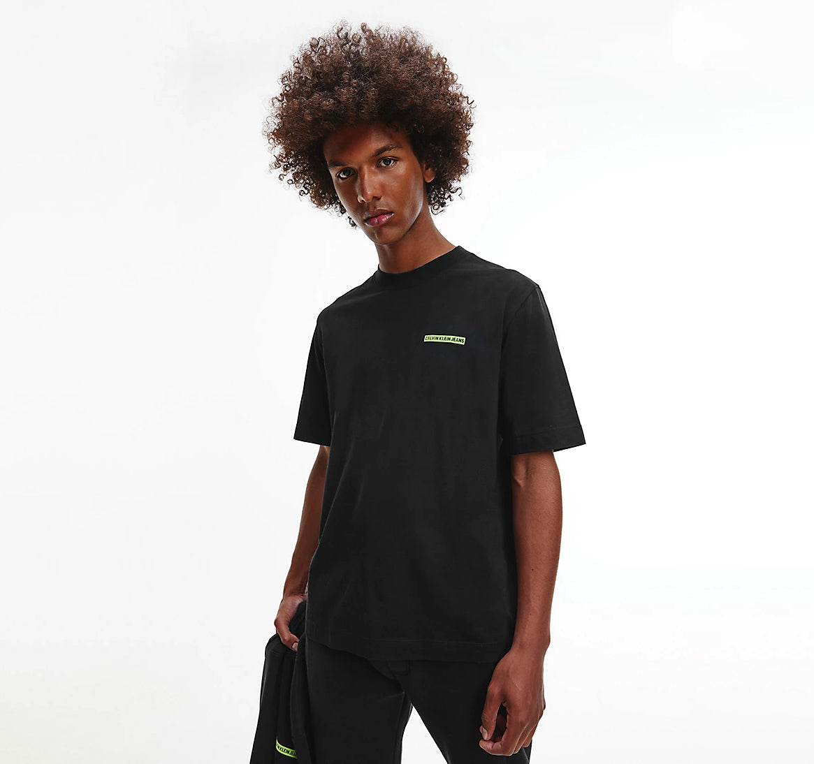 CK Flock Box Tee Black