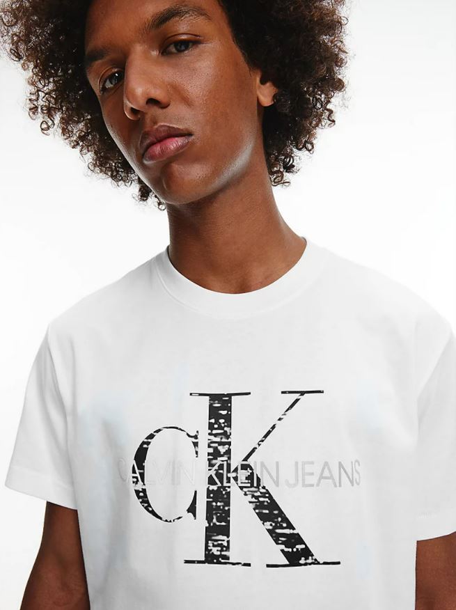 CK Bonded Monogram Tee White