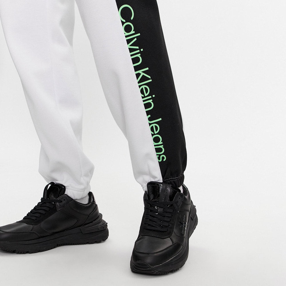 Institutional Colorblock Sweatpants - White Multi