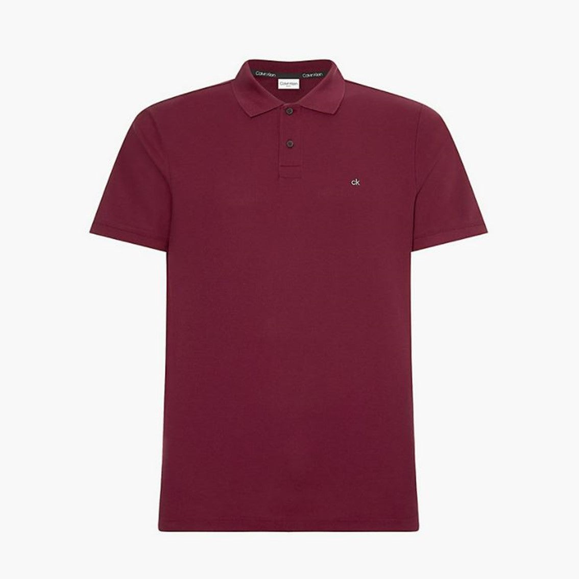 CK Slim Cotton Pique Golfer Burgundy