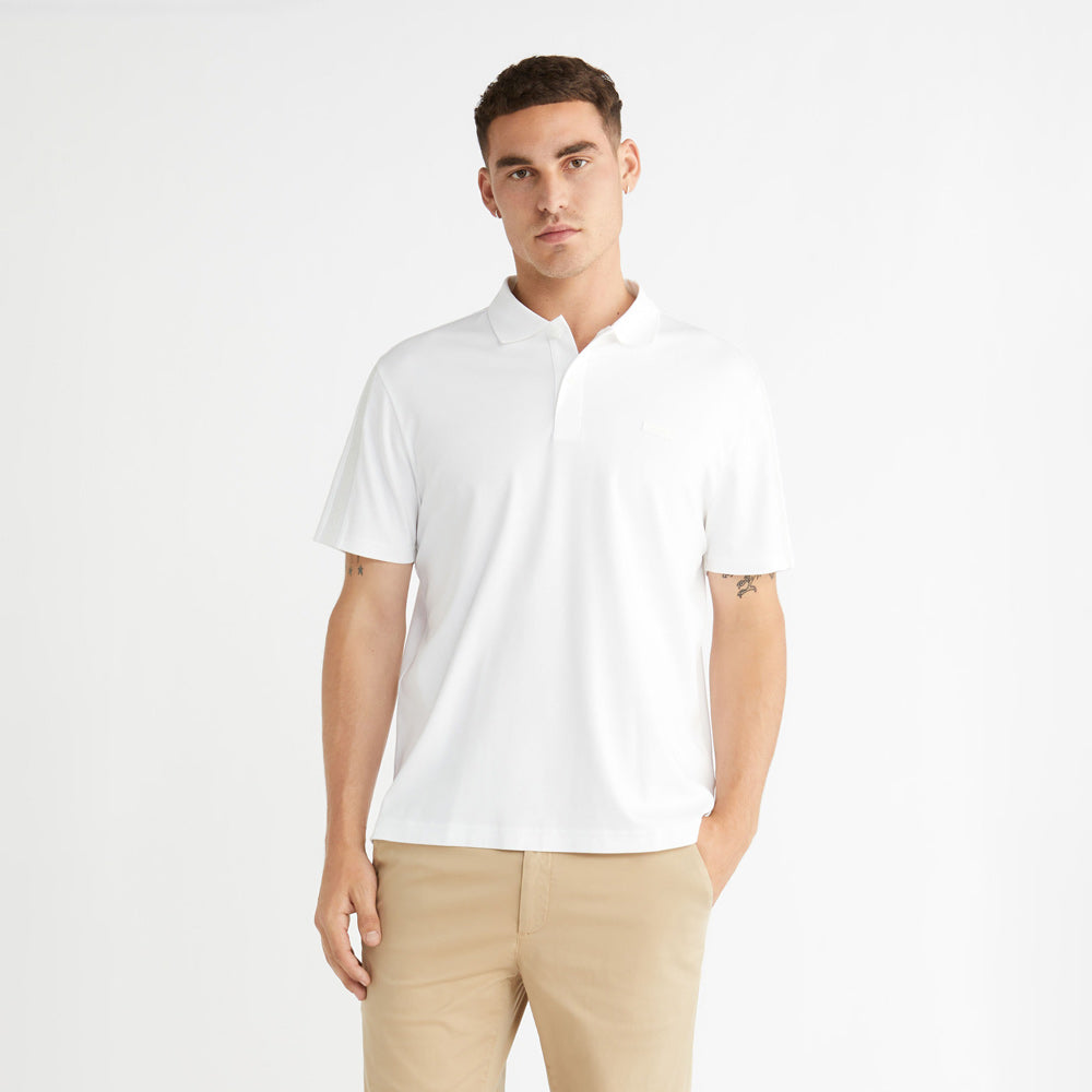 Logo Tape Comfort Polo - White