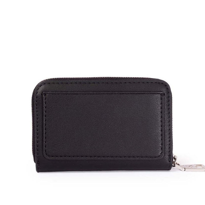 Sculpted Zip Around Wallet - Black Multi