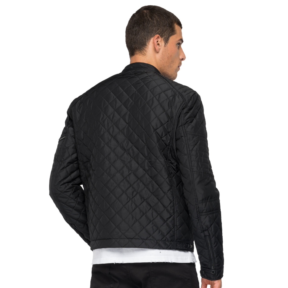 Biker Quilted Jacket Black