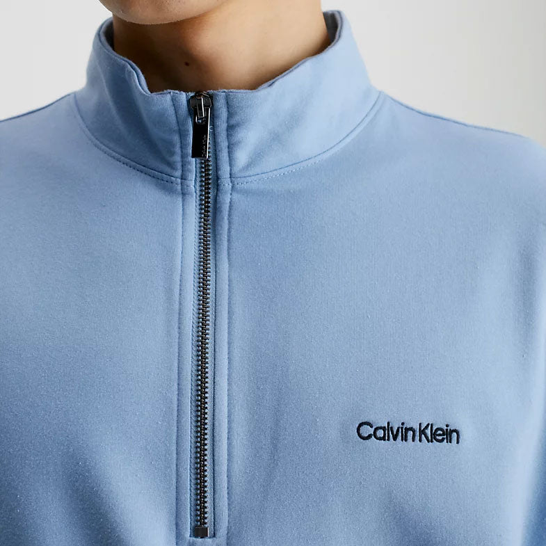 Quarter Zip Sleepwear - Light Blue