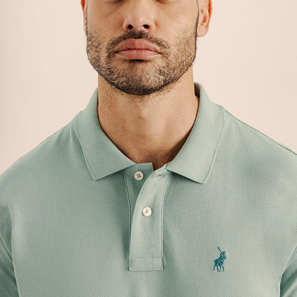 Classic Golf Shirt - Aqua