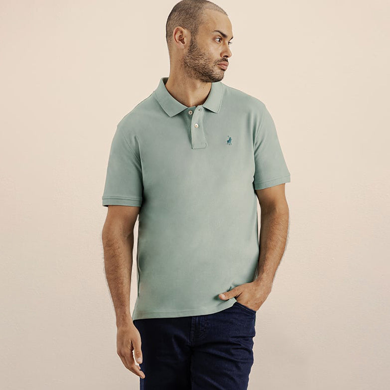 Classic Golf Shirt - Aqua