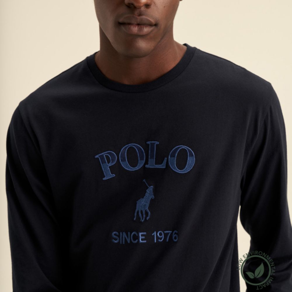 Logo Long Sleeve T-Shirt - Navy