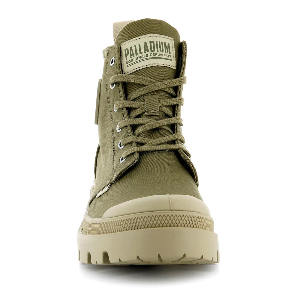 Pallabase Twill Ankle Boots - Green
