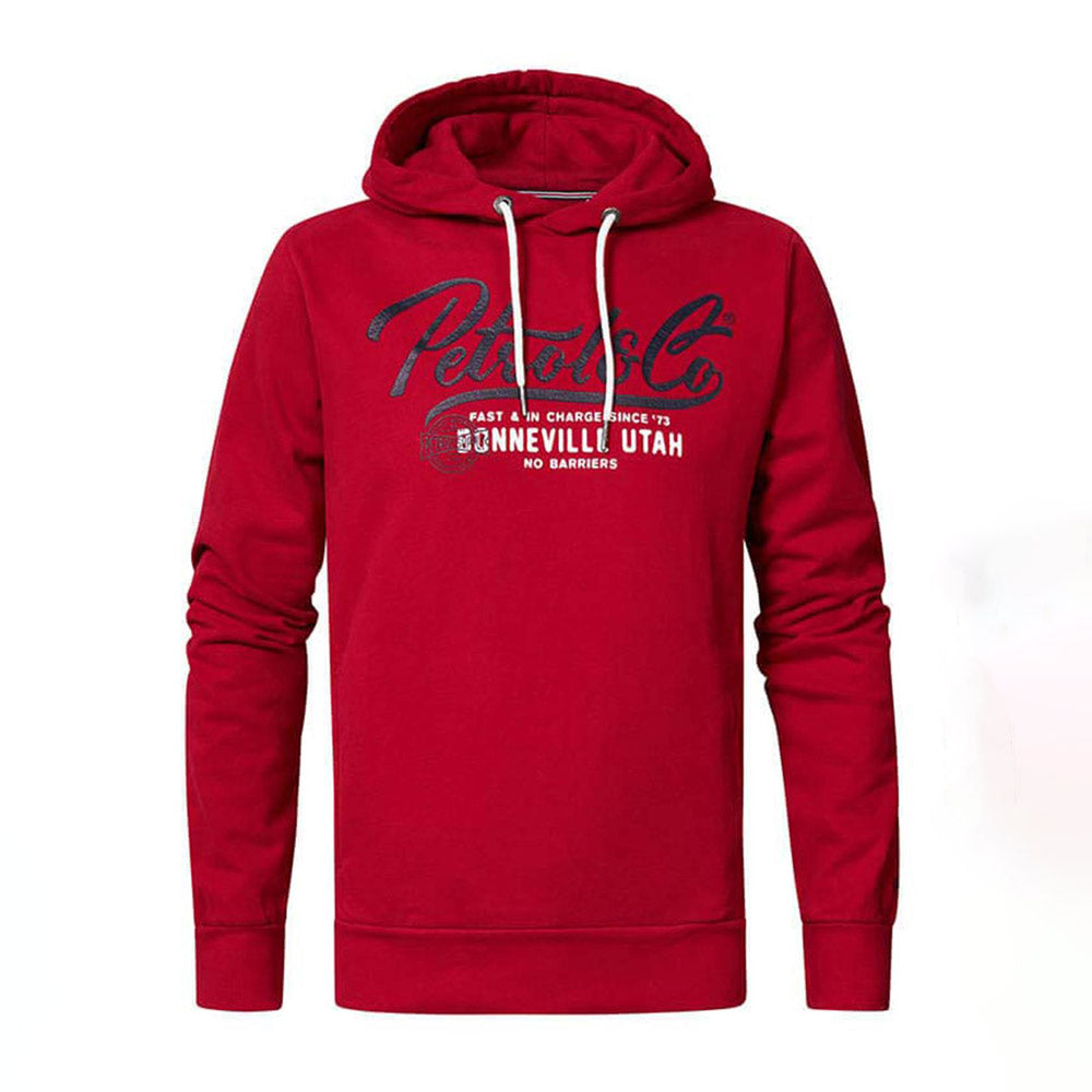 Mens Classic Knit Hoodie - Red