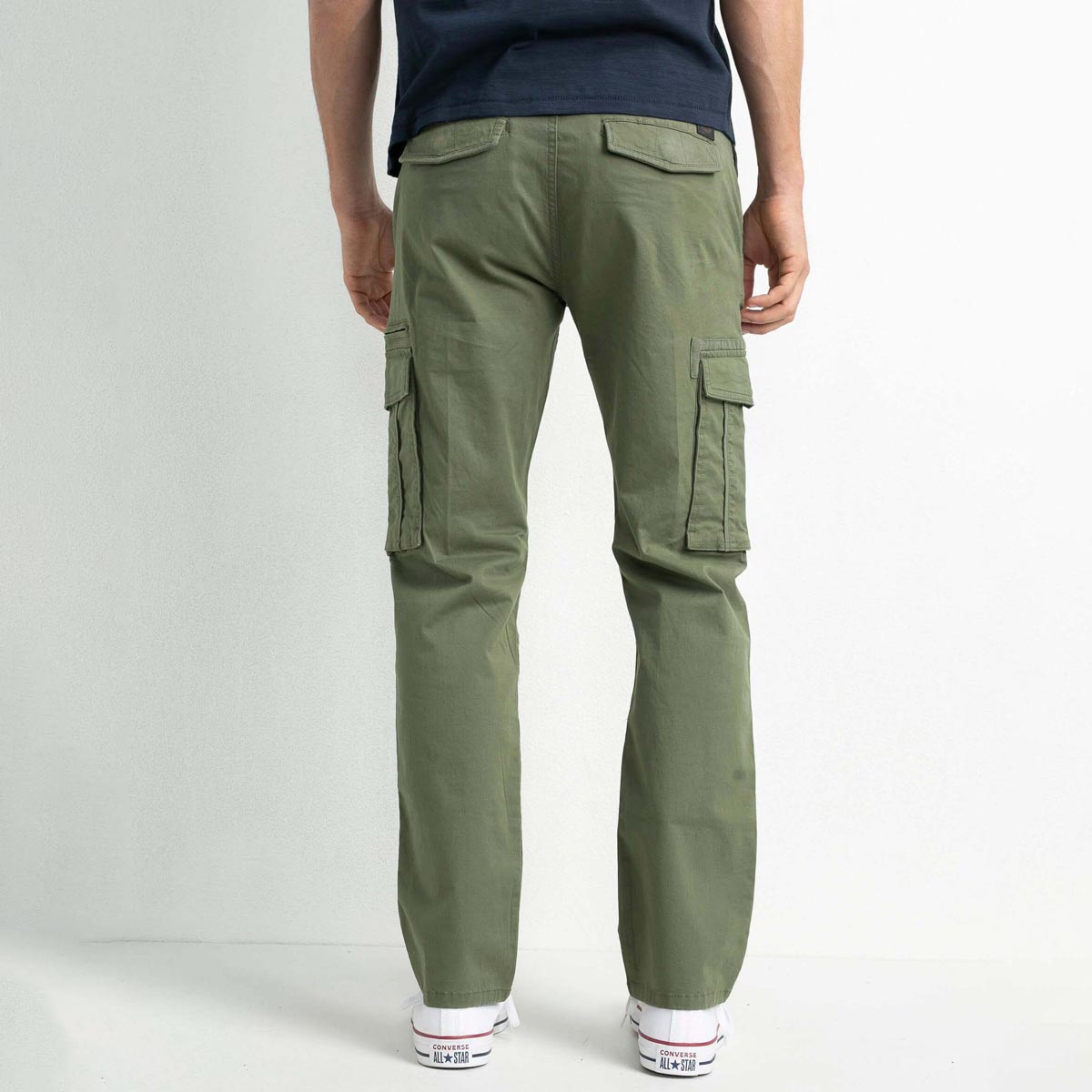 Tapered Fit Cargo Pants - Olive