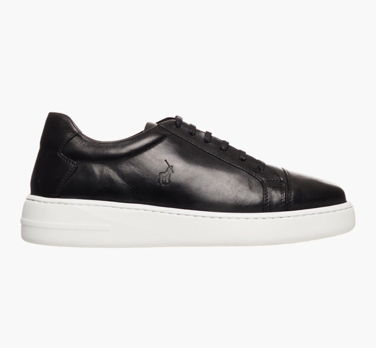 Fashion Leather Sneaker - Black