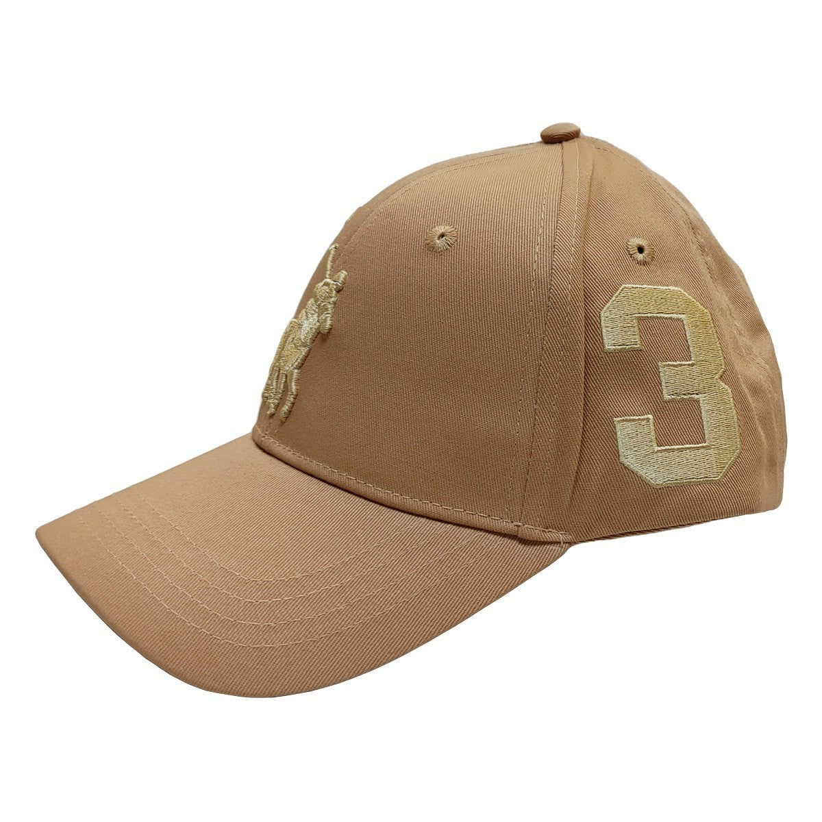 Equestrian Peak Cap Embroidered Brown