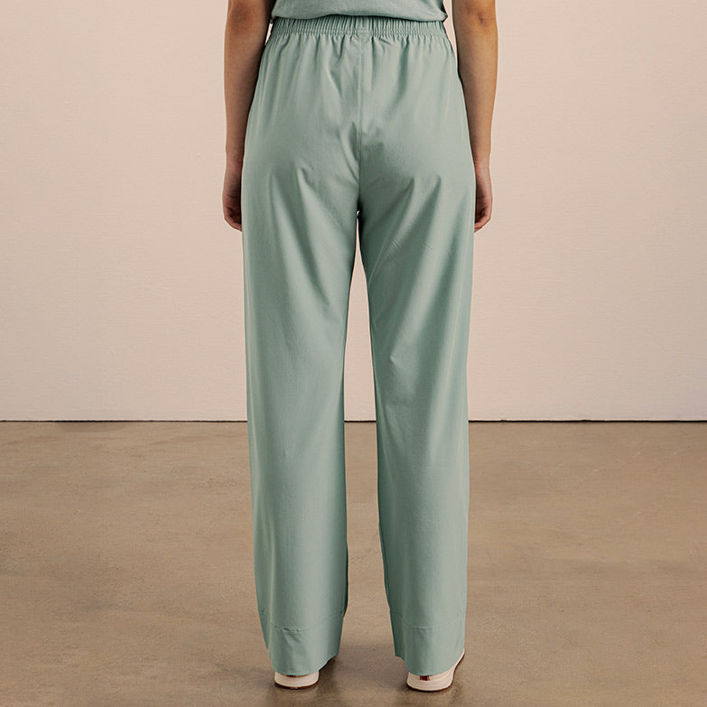 Amara Wide Leg Track Pants - Teal