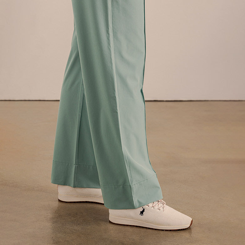 Amara Wide Leg Track Pants - Teal