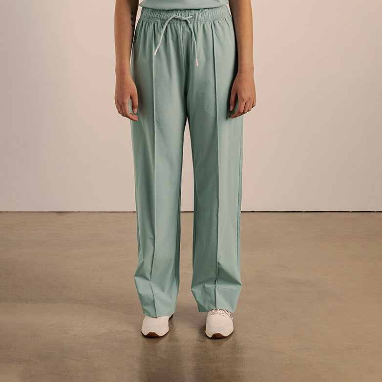 Amara Wide Leg Track Pants - Teal