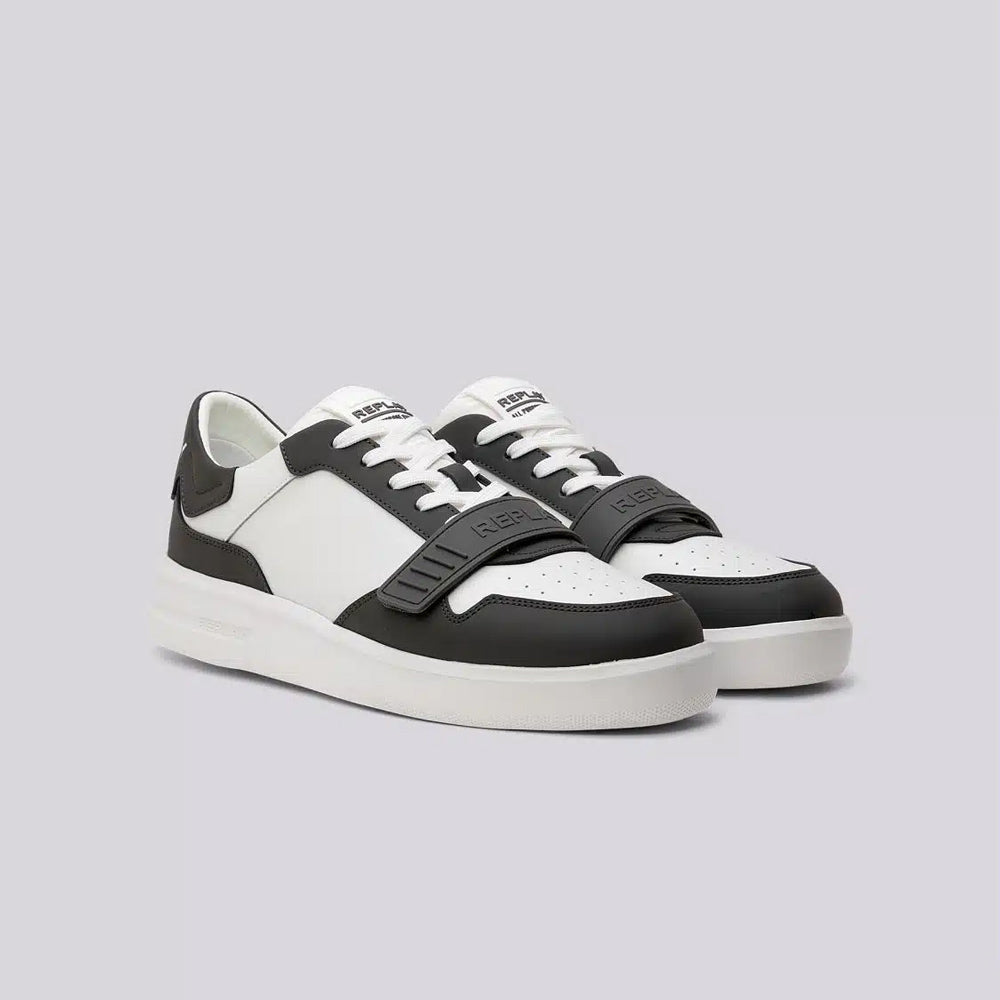 University M Velcro 3 Sneaker - White Multi