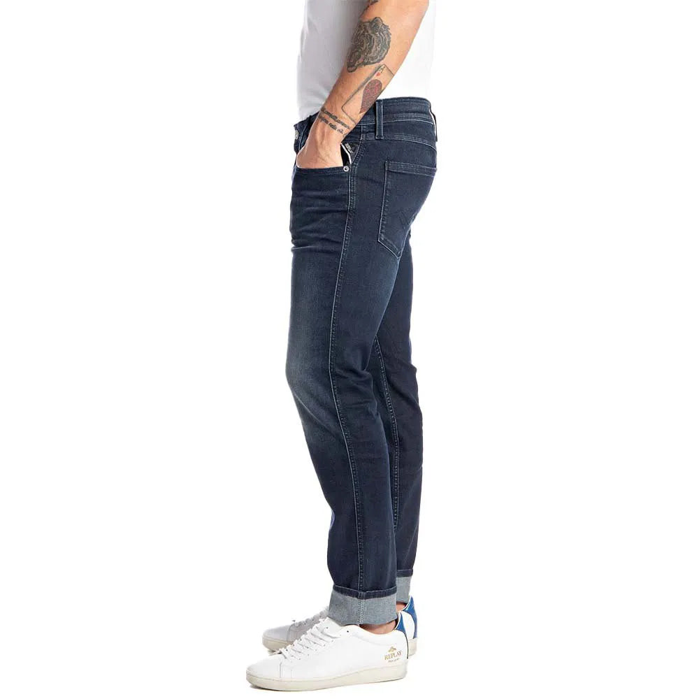 Dark Indigo Power Stretch Denim Jean - Denim Dark