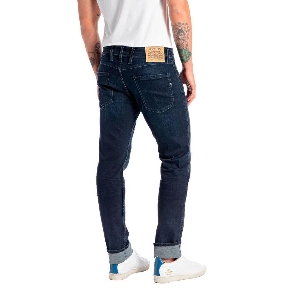 Dark Indigo Power Stretch Denim Jean - Denim Dark