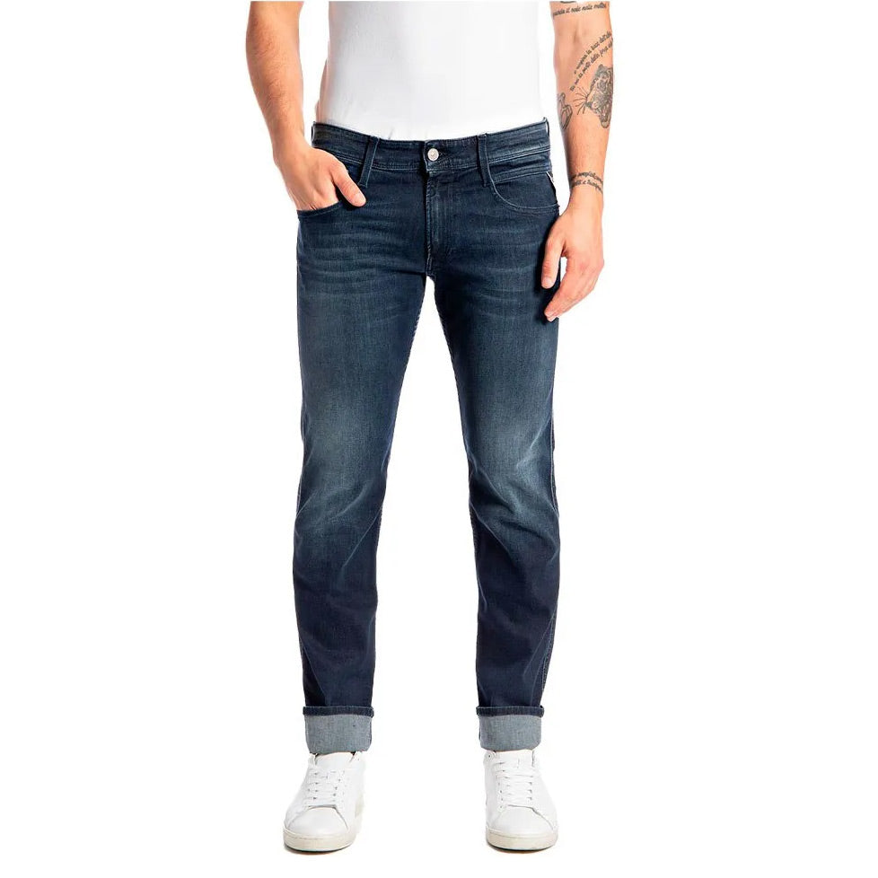 Dark Indigo Power Stretch Denim Jean - Denim Dark