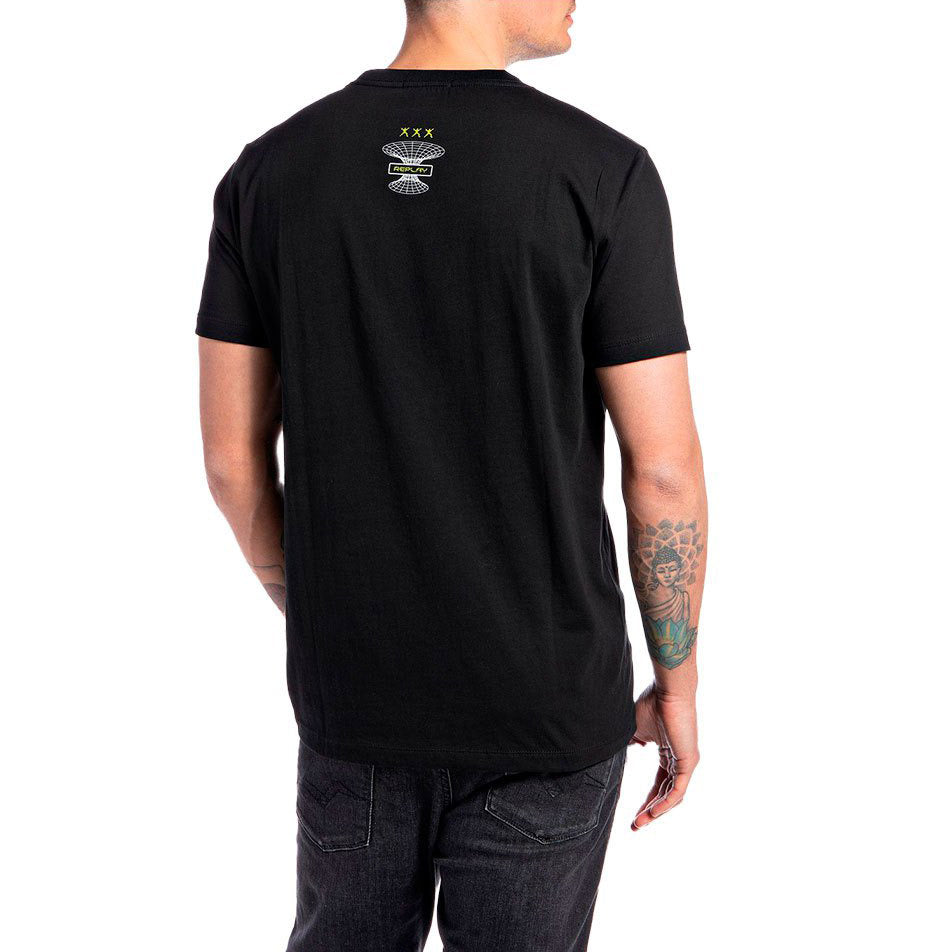 3D Lettering T-Shirt - Black