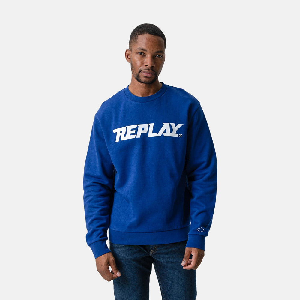 Block Letter Logo Sweatshirt - Royal Blue