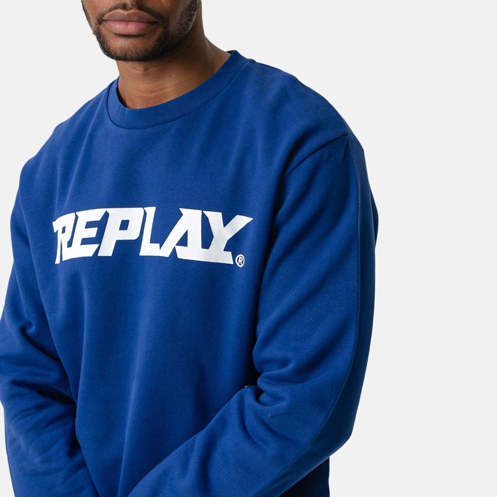 Block Letter Logo Sweatshirt - Royal Blue