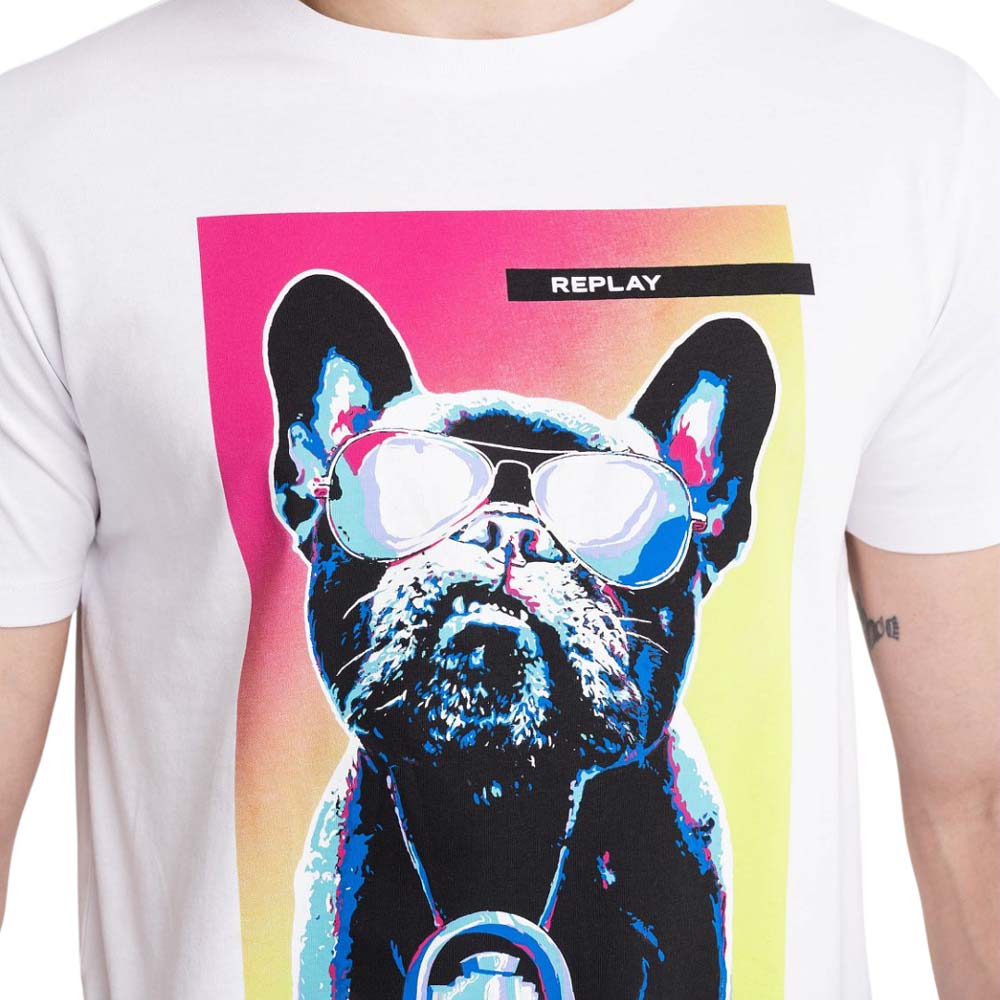 Dog Graphic T-Shirt - White