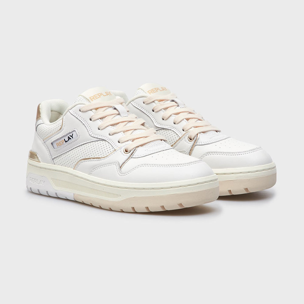 Gemini W Gold Sneakers - White Multi