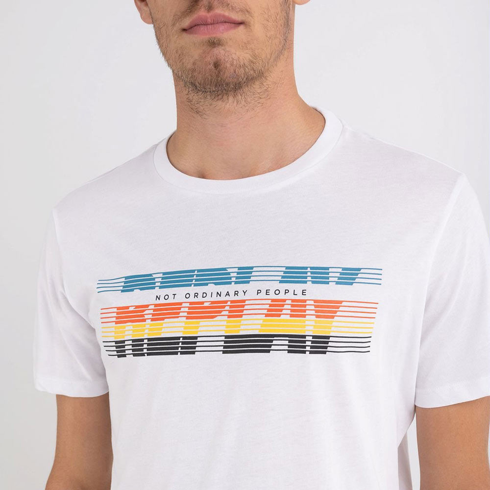 Multi Colour Logo T-Shirt - White