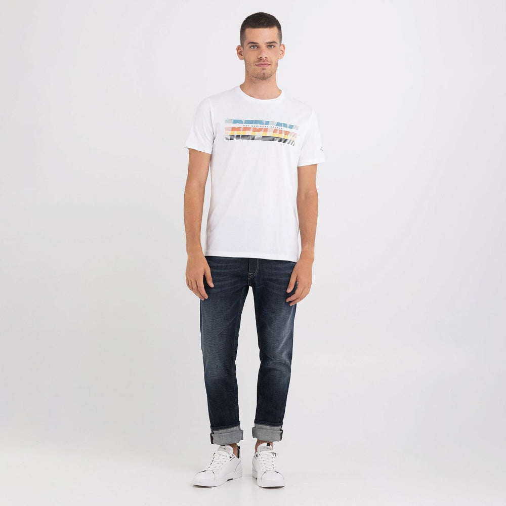 Multi Colour Logo T-Shirt - White