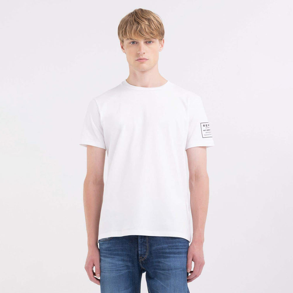 Piece Dyed Heavy Cotton Jersey T-Shirt - White