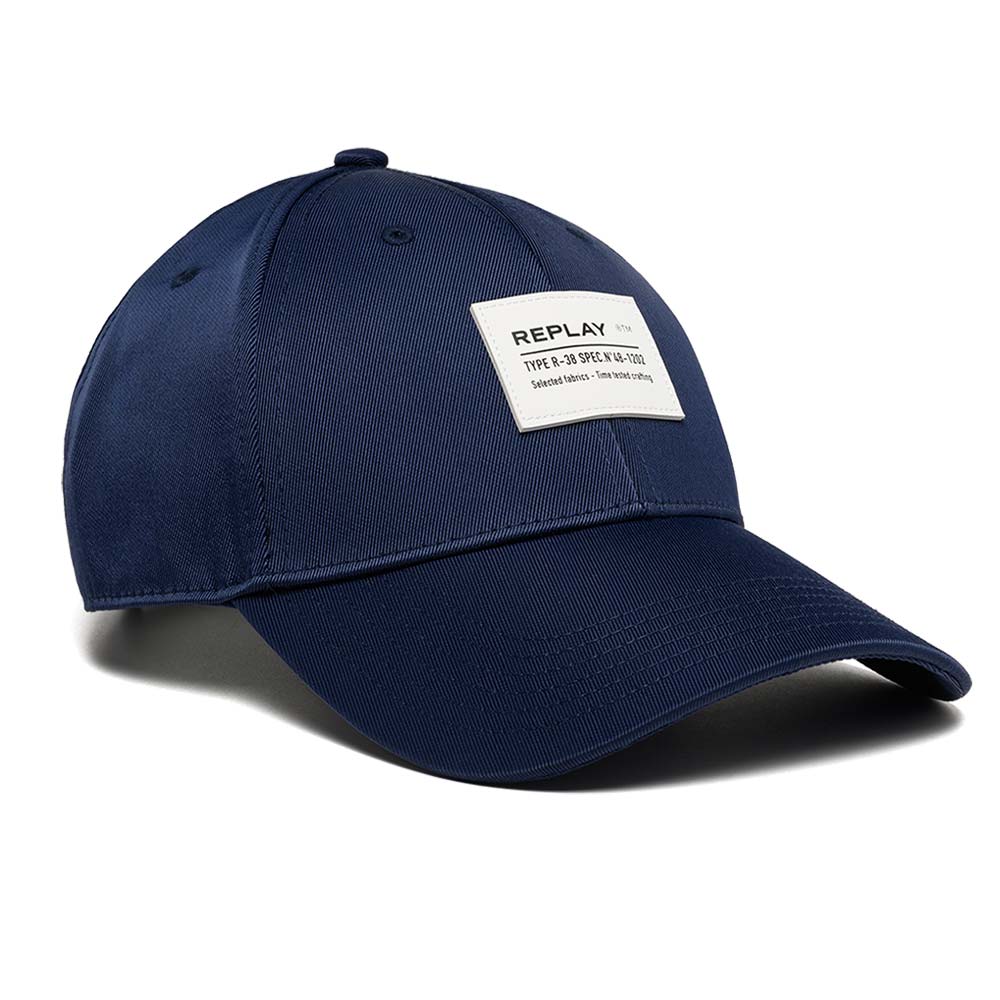 REPLAY Baseball Hat With Cotton Twill - Navy - ThirdBaseUrban