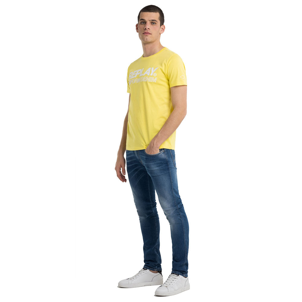 Uniform Denim Logo T-Shirt - Yellow