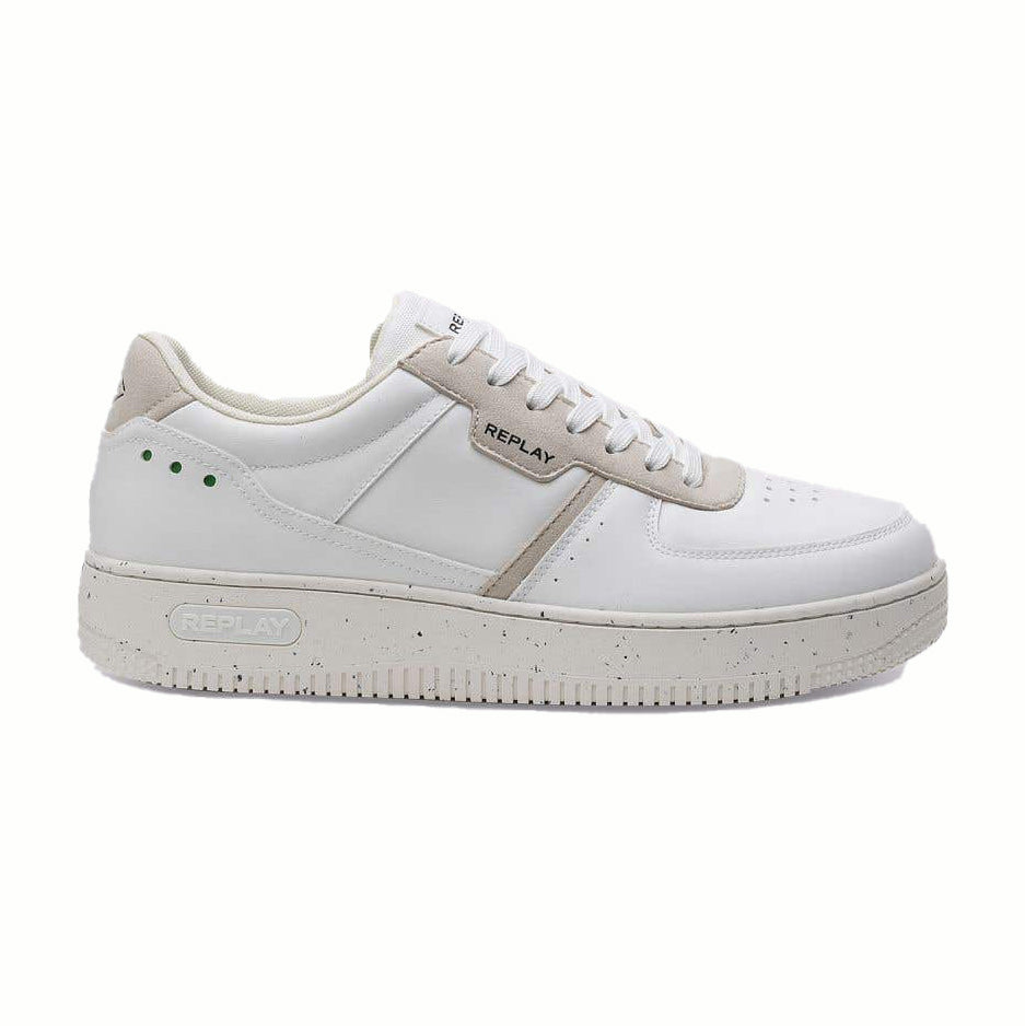 Epic M Green Sneaker - White