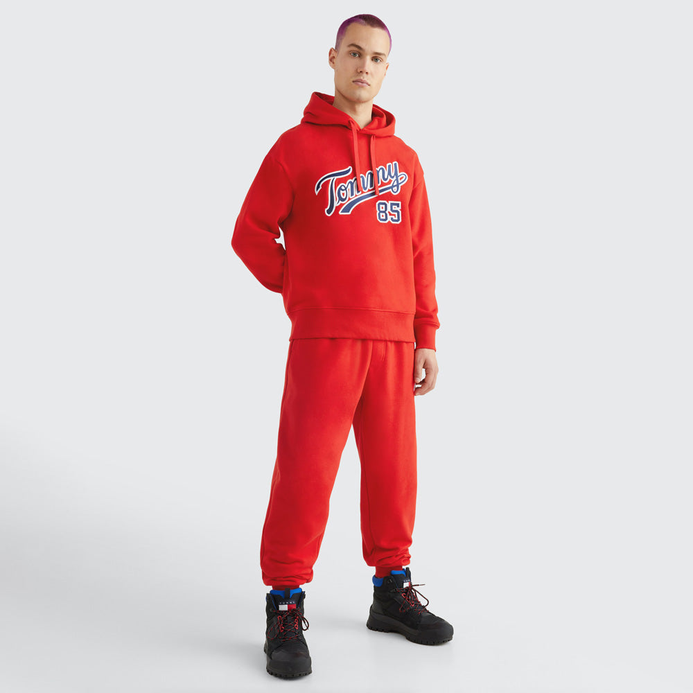 Relaxed College 85 Hoodie - Crimson